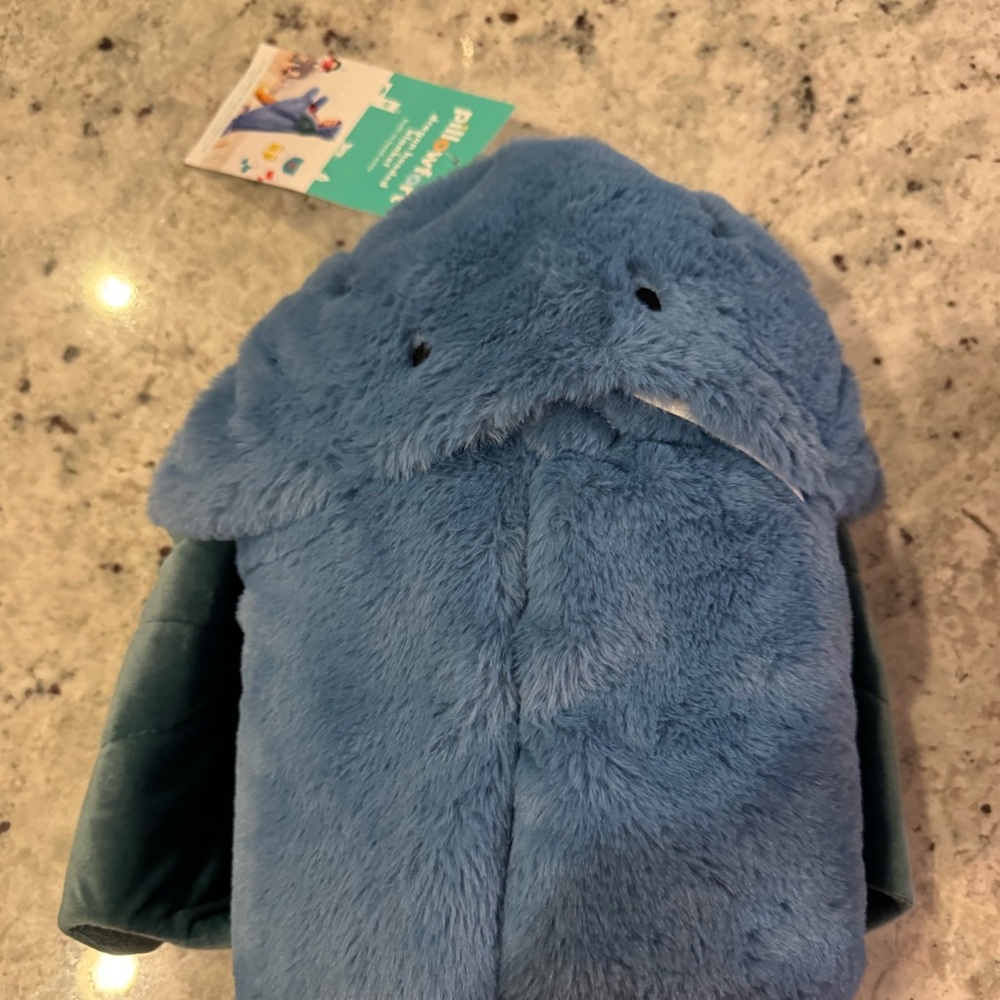 Pillowfort Dragon Hooded blanket, With Built-in Hand Mitts, NWT